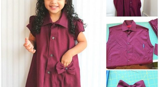 طريقة تفصيل ملابس أطفال من ملابس قديمة