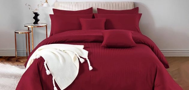 طريقة تفصيل مفرش سرير بالقماش