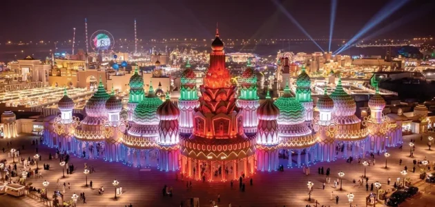 موقع القرية العالمية دبي