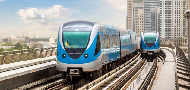 محطات مترو دبي الخط الاحمر