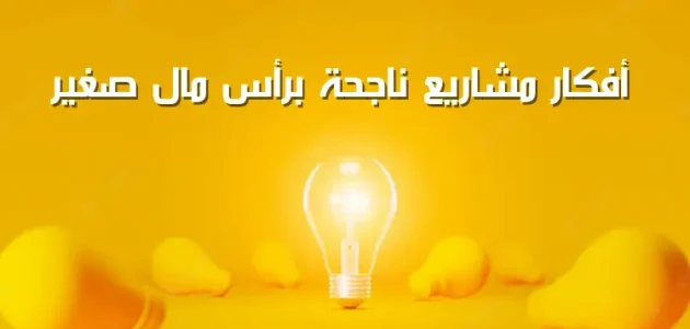 مشروع ناجح براس مال بسيط