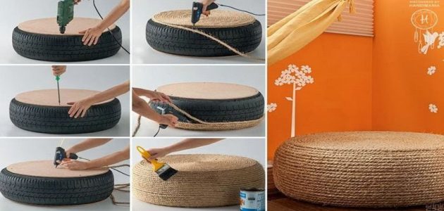 إعادة تدوير إطارات السيارات