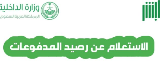 الاستعلام عن المدفوعات الحكومية