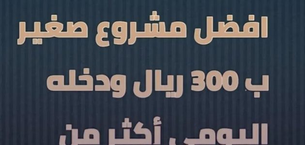 مشروع ب 300 ريال